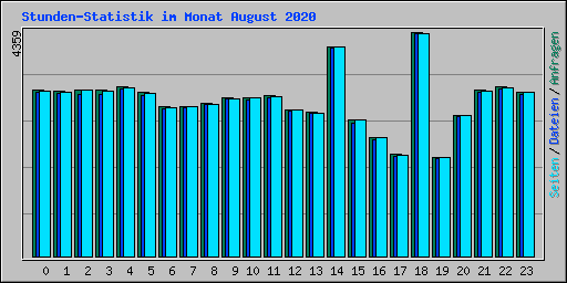 Stunden-Statistik im Monat August 2020