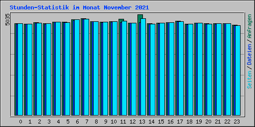 Stunden-Statistik im Monat November 2021