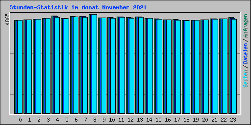 Stunden-Statistik im Monat November 2021